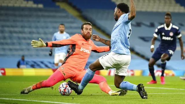 FOTO: Manchester City Cukur Olympiacos 3-0 di Etihad Stadium