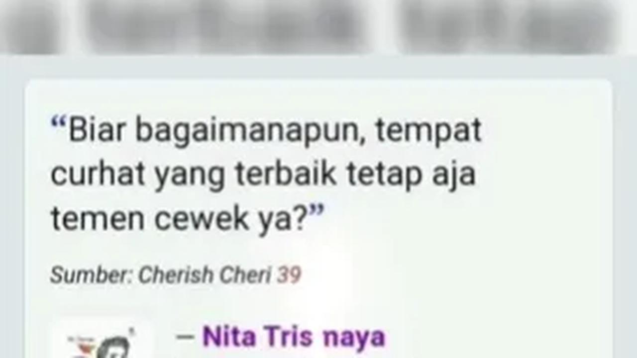 "Biar bagaimanapun, tempat curhat yang terbaik tetap aja temen cewek ya," kutipan AKBP Aryuni Novitasari dari seorang penulis, Nita Trismaya.