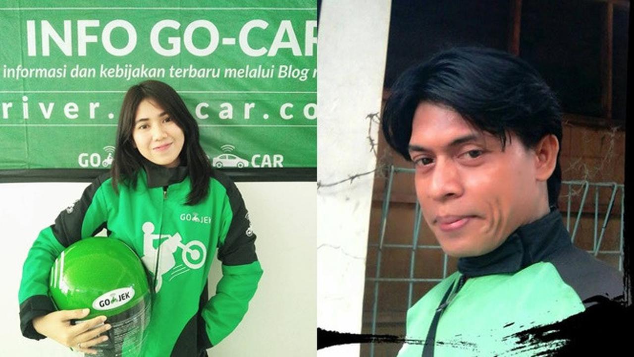 7 Potret Ojek Online yang Mirip Artis, Bak Pinang Dibelah Dua