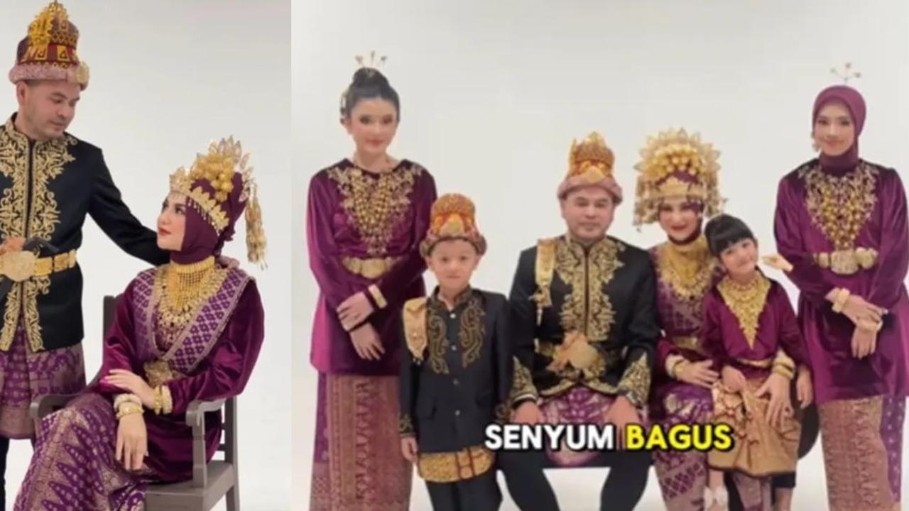 Photoshoot Irish Bella dan Keluarga Kenakan Outfit Formal dan Bertema Adat, Kompak Penuh Kebersamaan