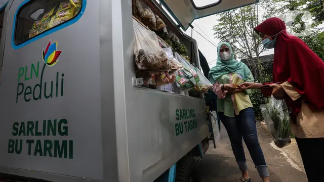 Gerobak Motor Listrik Penjual Sayur