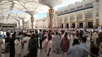 Salat Jumat di Masjid Nabawi, Arab Saudi (Liputan6.com/ Muhammad Ali)