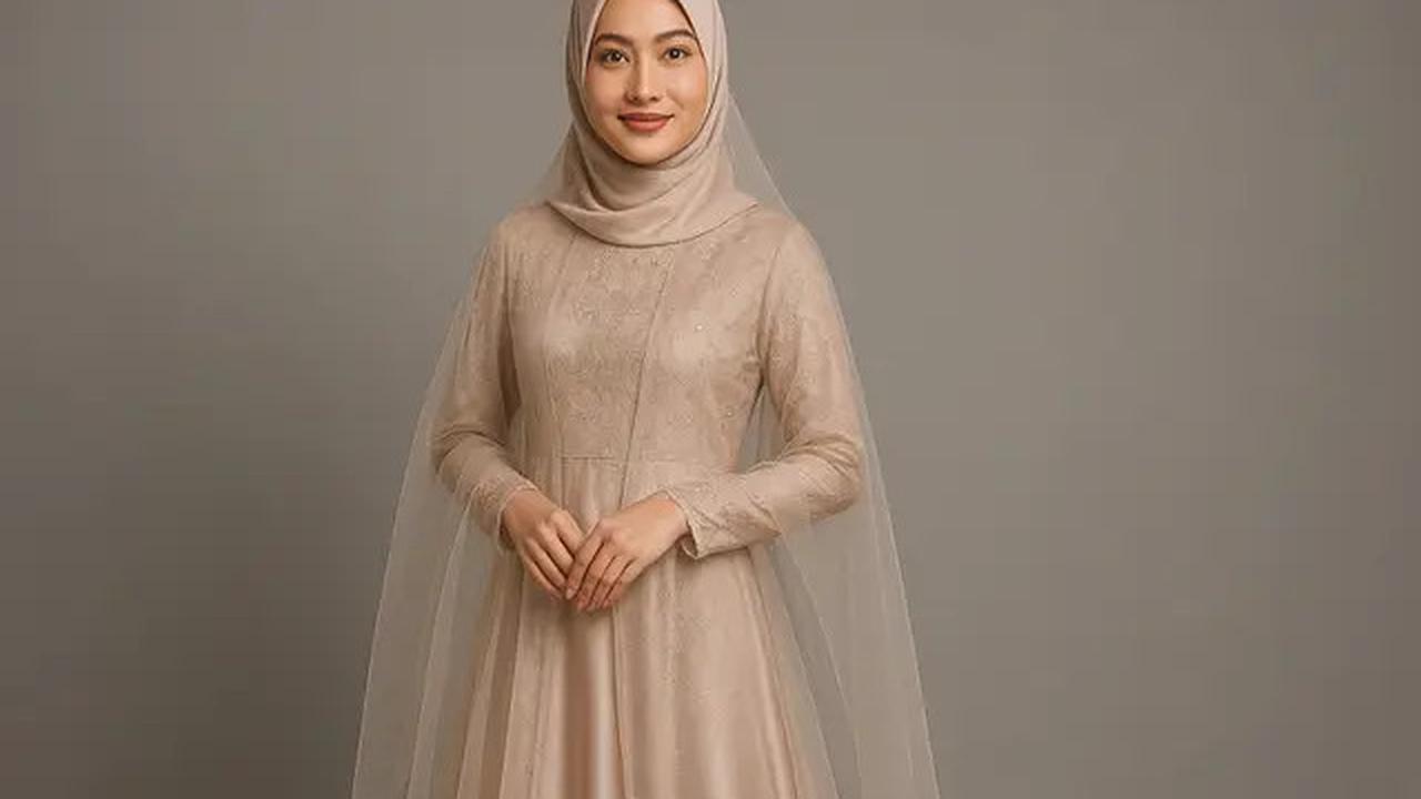 Bikin Pangling, Ini Model Gamis Kondangan 2025 yang Tetap Syar'i dan Glamor
