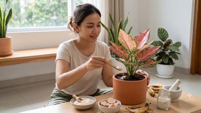 10 Cara Membuat Aglaonema Lebih Berwarna Tanpa Zat Kimia, Modal Bahan Dapur
