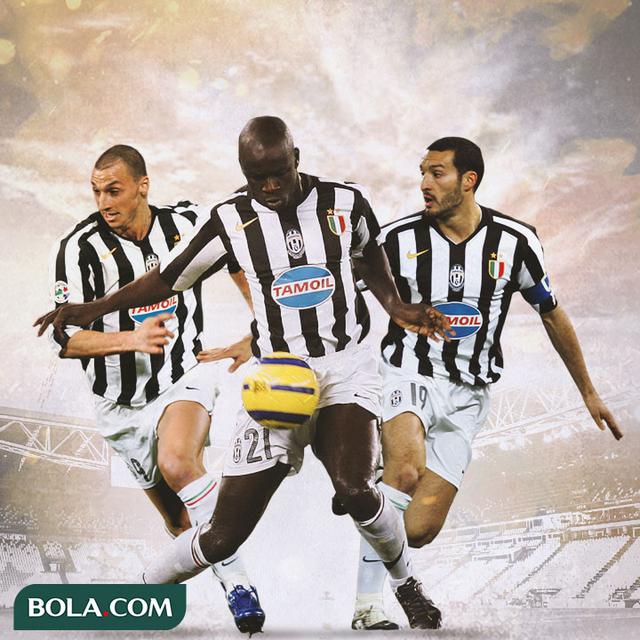 Juventus - Zlatan Ibrahimovic, Lilian Thuram, Gianluca Zambrotta