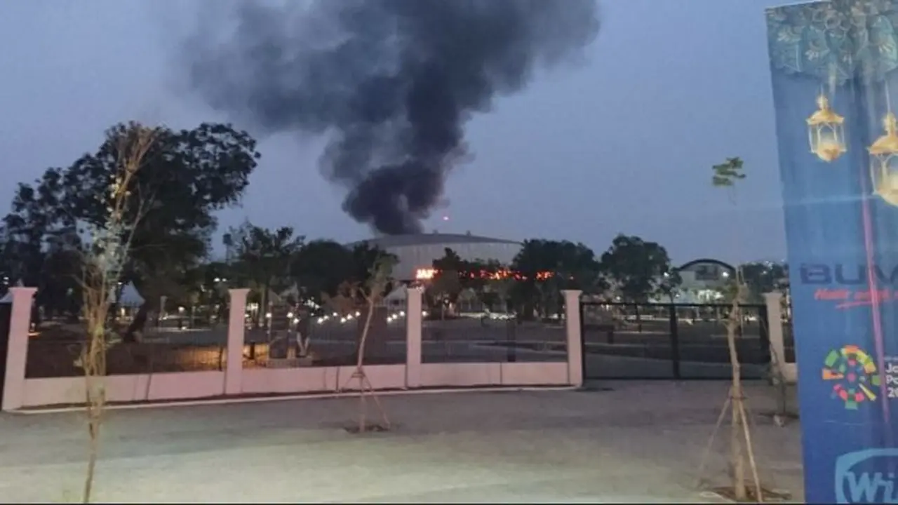Kebakaran di Kompleks Velodrome Rawamangun (Dok. BPBD Jakarta)