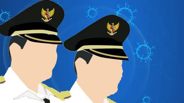 Banner Infografis 7 Kepala Daerah Positif Covid-19. (Liputan6.com/Trieyasni)