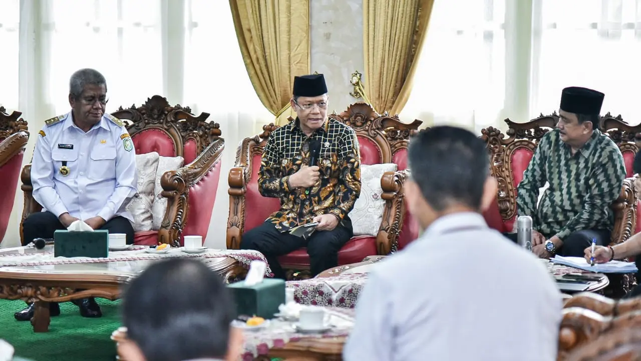 Utusan Khusus Presiden Bidang Kerja Sama Pengentasan Kemiskinan dan Ketahanan Pangan Muhamad Mardiono melakukan kunjungan kerja ke Provinsi Kalimantan Barat (Kalbar), Rabu (25/9/2024) (Istimewa)