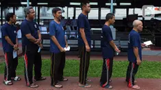 Warga Binaan Pemasyarakatan (WBP) melakukan simulasi pelaksanaan Pemilu 2024 di Lapas Kelas 1 Cipinang, Jakarta, Rabu (10/1/2024). Kanwil Kementerian Hukum dan Hak Asasi Manusia (Kemenkumham) DKI Jakarta melaksanakan simulasi Pemilu 2024. (merdeka.com/Imam Buhori)