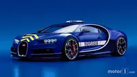 Bugatti Chiron menjadi mobil patroli milik polisi Prancis, yang sebelumnya hanya sebatas Subaru WRX dan Mégane RS.