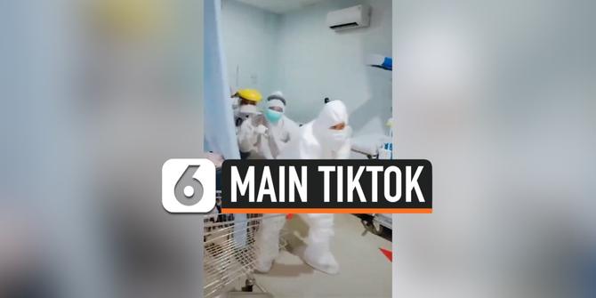 VIDEO: Viral, Petugas Medis Corona Main TikTok untuk Usir Penat