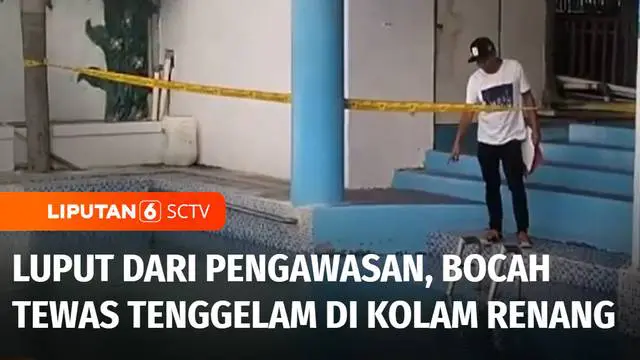 Diduga luput dari pengawasan, seorang bocah di Kabupaten Bekasi, Jawa Barat, tenggelam di wahana kolam renang. Meski sempat dibawa ke klinik, nyawa sang bocah tak bisa diselamatkan.