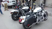 Gagahnya Polisi Negeri Mahabharata Pakai Harley Davidson