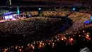 Suasana perayaan  Natal Jemaat Gereja Tiberias di Gelora Bung Karno, Jakarta, Sabtu (13/12/2014). (Liputan6.com/Johan Tallo)