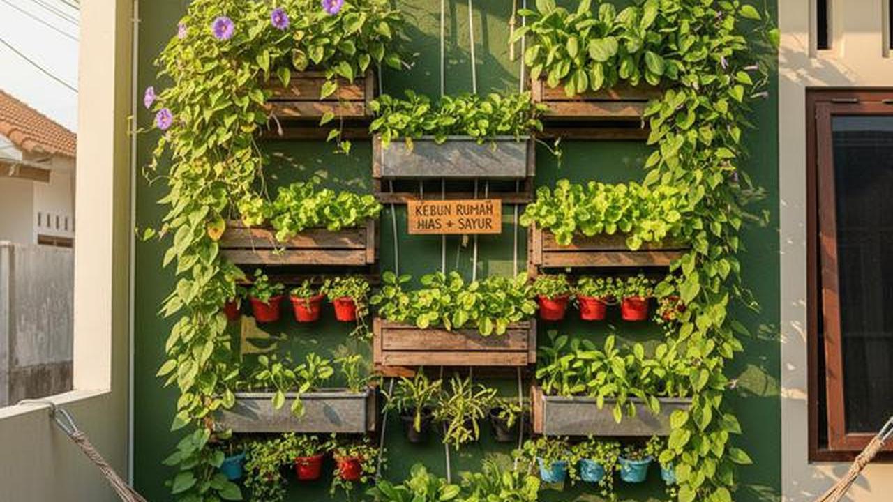 10 Konsep Kebun Rumah Campuran Tanaman Hias dan Sayur, Solusi Cerdas Lahan Sempit