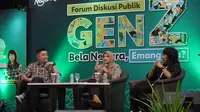 Forum diskusi publik "Gen Z Bela Negara, Emang Bisa?” di Cocorio Cafe and Resto Bandung, Jumat (24/11/2023). (Foto: Istimewa)