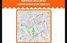 Pengalihan Arus Lalin Lebaran Betawi 2026 di Lapangan Banteng, Simak Rute Lengkapnya