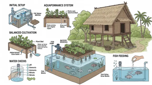 Cara Menanam Hidroponik di Atas Kolam Ikan