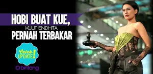 Endhita pernah alami kecelakaan kecil saat buat kue.