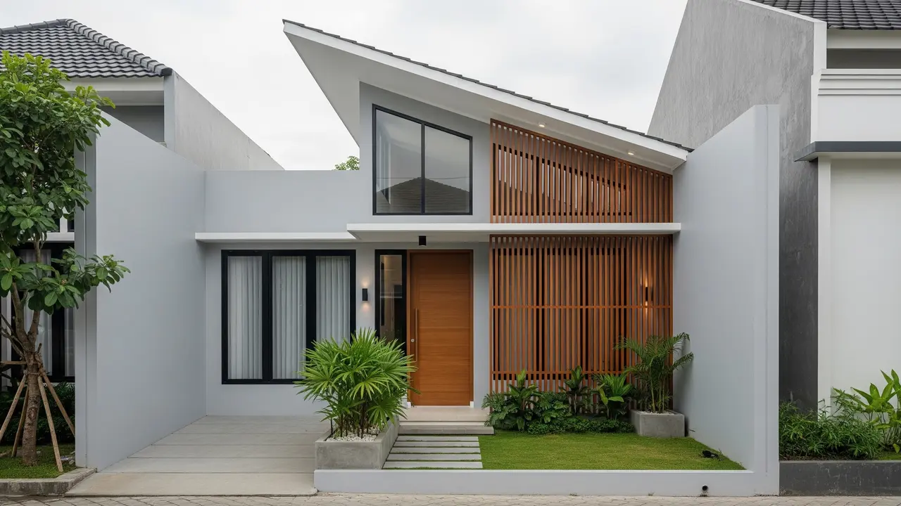 7 Desain Rumah Minimalis Atap Miring Satu Arah, Modern dan Cocok di Lahan Sempit