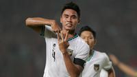Selebrasi pemain Timnas Indonesia U-19,&nbsp;Muhammad Ferrari&nbsp;usai menjebol gawang Myanmar dalam pertandingan babak penyisihan Grup A Piala AFF U-19 yang berlangsung di Stadion Patriot Candrabhaga, Bekasi,&nbsp;Minggu (10/7/2022). (Bola.com/M Iqbal Ichsan)