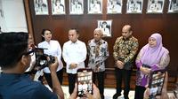 Wakil Menteri (Wamen) HAM RI, Mugiyanto Sipin, saat melaksanakan kunjungan silaturahmi di Kantor Gubernur Sumut, Jalan Diponegoro, Nomor 30, Medan, Kamis (15/5/2025).