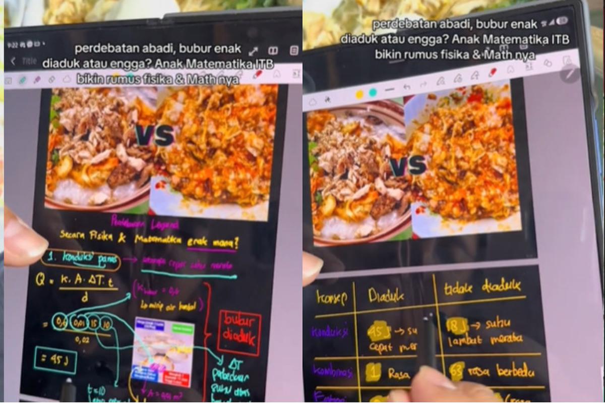 Alif Jebolan ITB Bongkar Rumus soal Bubur Enak Diaduk Atau Tidak Diaduk, Hasilnya Bikin Melongo