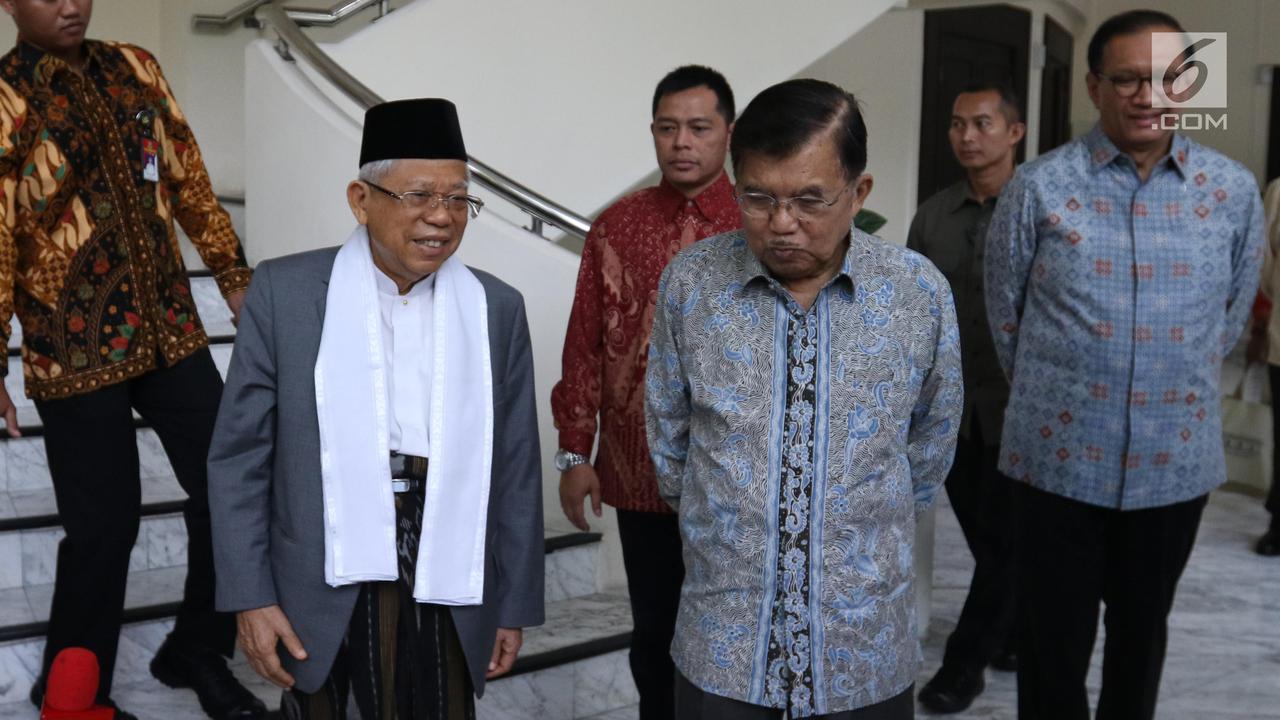 Ma'ruf Amin Temui Jusuf Kalla