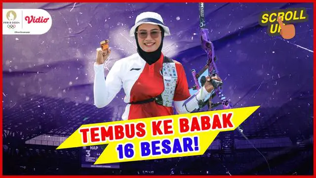Berita video Scroll Up kali ini mengulas tentang Diananda Choirunisa, yang jadi satu-satunya atlet panahan Indonesia yang melaju ke babak 16 besar Olimpiade Paris 2024.