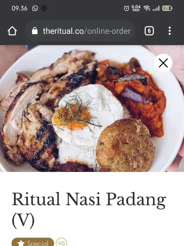 Kafe di Singapura Meminta Maaf Akibat Gunakan Kata 'Menjijikan' Saat Promosi Nasi Padang Buatannya