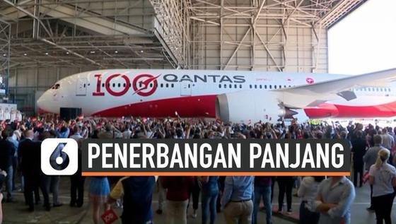 VIDEO: Qantas Tuntaskan Sensasi 19 Jam Nonstop di Udara