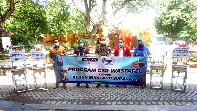 Dukung Antisipasi Covid-19, Rucika Sediakan Pipa PVC di Wastafel Kebun Binatang Surabaya