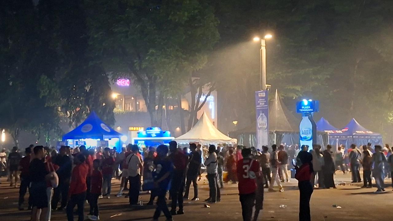 Antusiasme Tinggi! Lalin Sekitar GBK Ramai Lancar Jelang Indonesia vs Saint Kitts