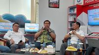 Anggota Ombudsman RI, Yeka Hendra Fatika dalam diskusi publik soal beras di Kantor Ombudsman RI, Jakarta, Selasa (26/8/2025). (Liputan6.com/Arief)&nbsp;