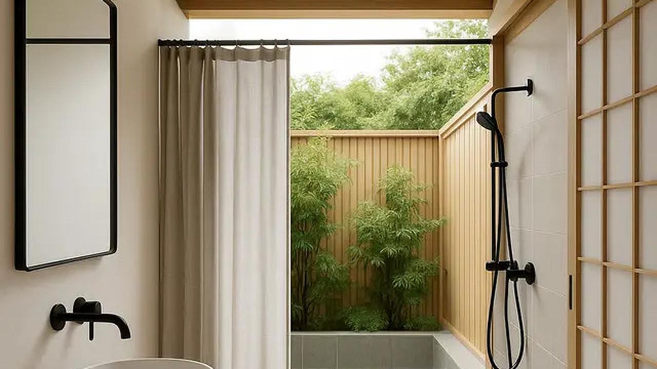 7 Inspirasi Kamar Mandi Semi Outdoor Bergaya Jepang, Estetik dengan Nuansa Alam