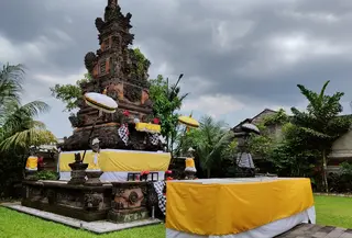 Pura Tri Bhuana Agung Depok. (Liputan6.com/Rio Ferdinand)