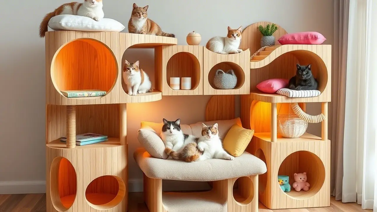 desain rumah kucing (ilustrasi by qwen.ai)
