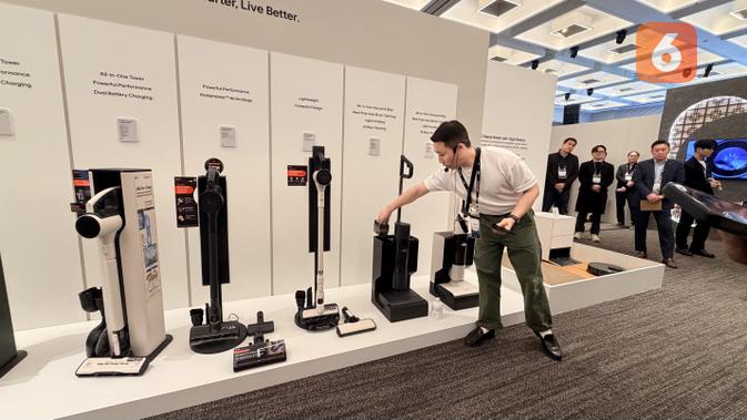 Vacuum Cleaner dengan fitur Wet and Dry di InnoFest 2026 APAC. (Liputan6.com/ Yuslianson)