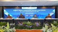 Rapat Umum Pemegang Saham Luar Biasa (RUPSLB) PT Jasa Marga Tbk (JSMR), Rabu (8/2/2023). (Foto: Jasa Marga)