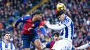 Gol-gol Barcelona dicetak oleh empat pemain berbeda. Mereka adalah Gerard Martin, Marc Casado, Ronald Araujo, dan Robert Lewandowski. (AP Photo/Joan Monfort)