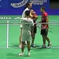 Tangis Pitha Haningtyas Kekasih Syabda Perkasa Belawa Pecah Usai Menang Babak 32 Besar Swiss Open 2023 (Sumber: Twitter/hannagyeongs)