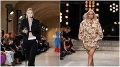 Penampilan model Amerika Serikat Gigi Hadid saat tampil di Paris Fashion Week. (JULIEN DE ROSA/Emmanuel DUNAND/AFP)