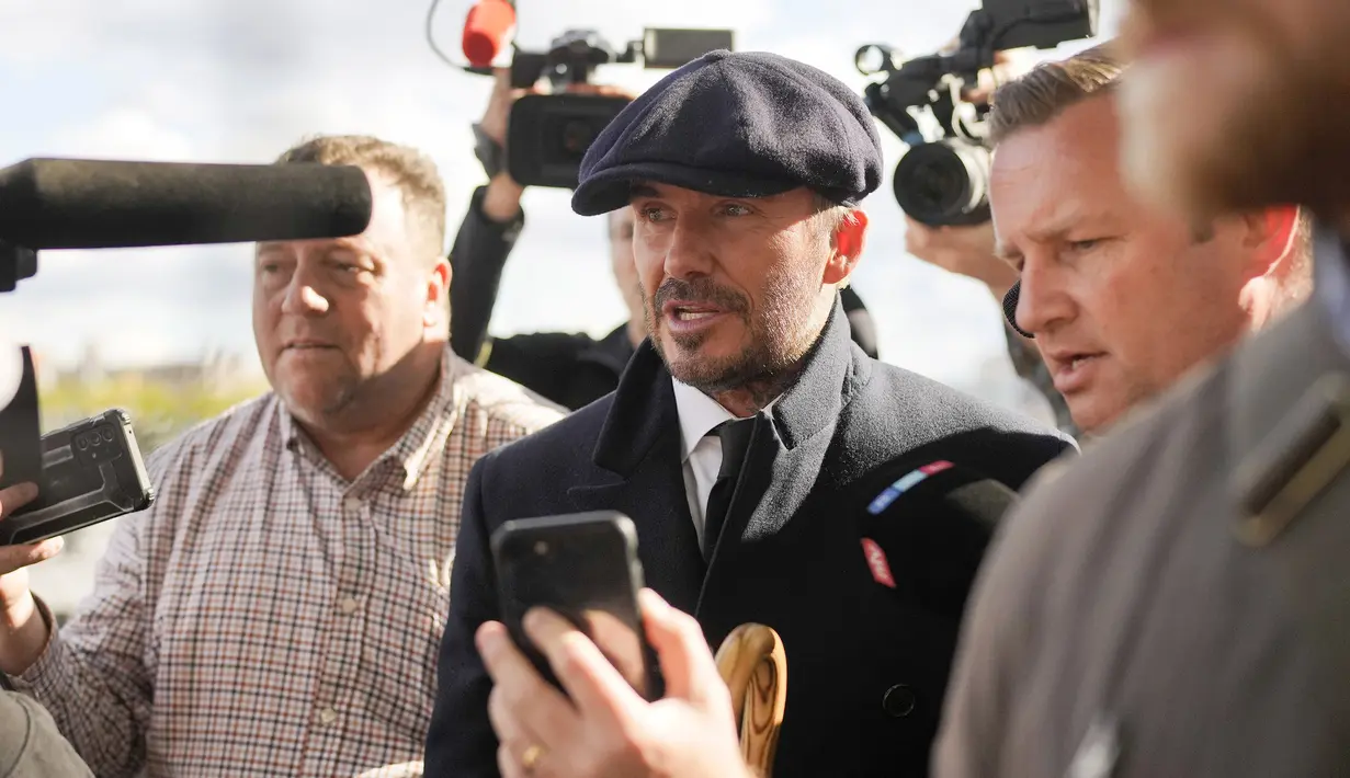 David Beckham sendiri sebelumnya telah beberapa kali bertemu langsung denagn Ratu Elizabeth II semasa hidupnya. (AP/Markus Schreiber)