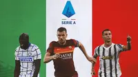 Serie A - Romelu Lukaku, Edin Dzeko, Cristiano Ronaldo (Bola.com/Adreanus Titus)