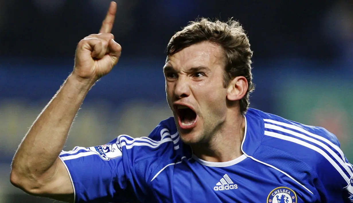 Andriy Shevchenko - Shevchenko adalah adalah salah satu striker terbaik di dunia dan pernah memenangkan penghargaan bergengsi Ballon d'Or pada 2004. Bergabung dengan Chelsea pada musim panas 2006, Shevchenko lebih banyak menghuni bangku cadangan dan hanya mencetak sembilan gol. (AFP/Adrian Dennis)