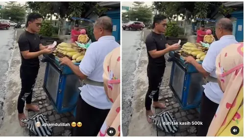 Potret Gus Miftah Beli Jajanan Kaki Lima. (Sumber: Instagram/gusmiftah)