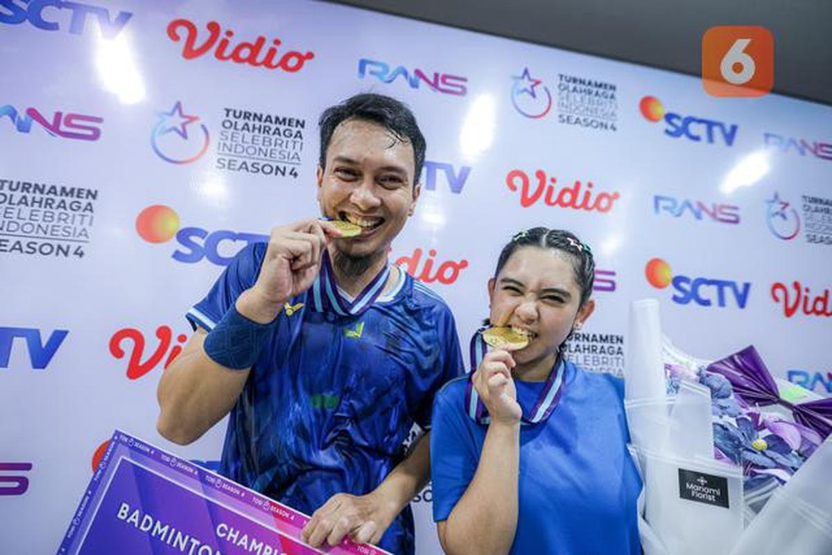 Kalahkan Raffi Ahmad dan Bellaetrix Manuputty, Mohammad Ahsan dan Ziva Magnolya Semringah Bertakhta di TOSI 4