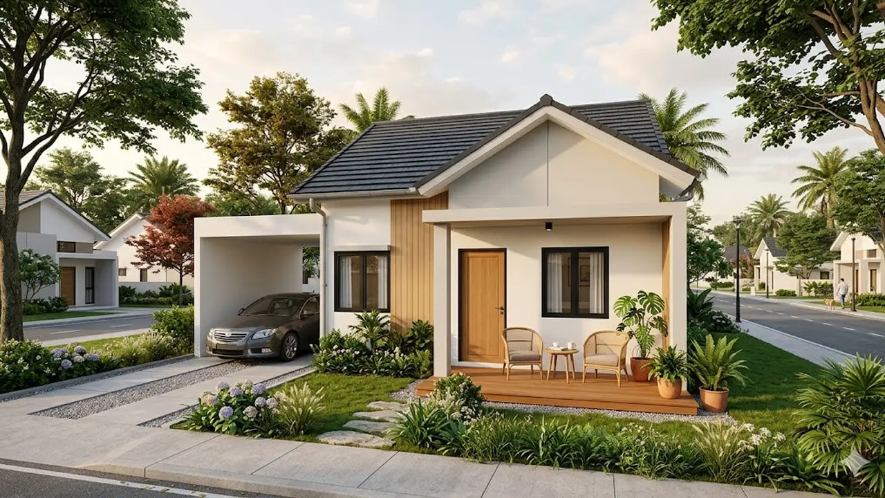 Model Rumah 1 Lantai Tipe 45