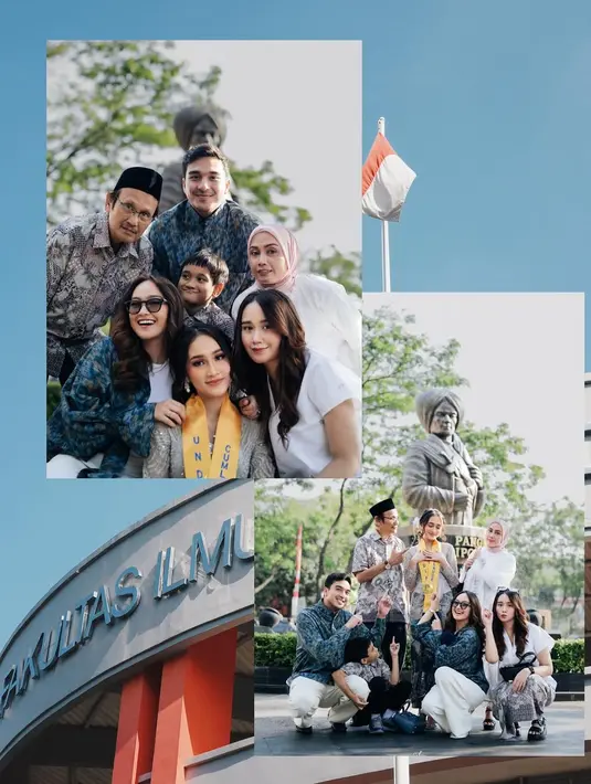 Di tengah hangatnya foto keluarga, pasutri selebriti ini nampak kompak berwastra dengan gaya kasual [@ibrhmrsyd]