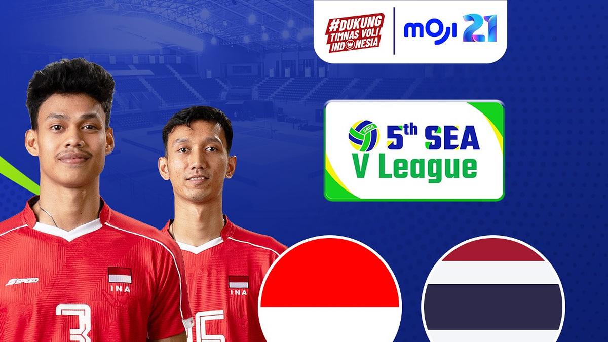 Link Live Streaming SEA V League 2025 Indonesia vs Thailand di Vidio